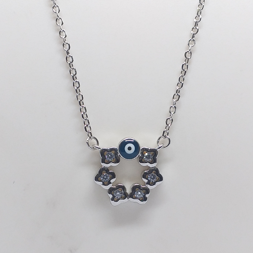 Silver 925 Evil Eye Ladies Chain Pendant