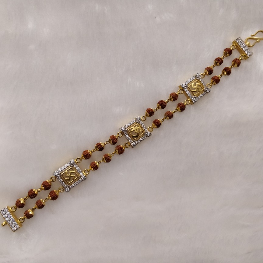 916 Gold Gent's Rudraksh Bracelet