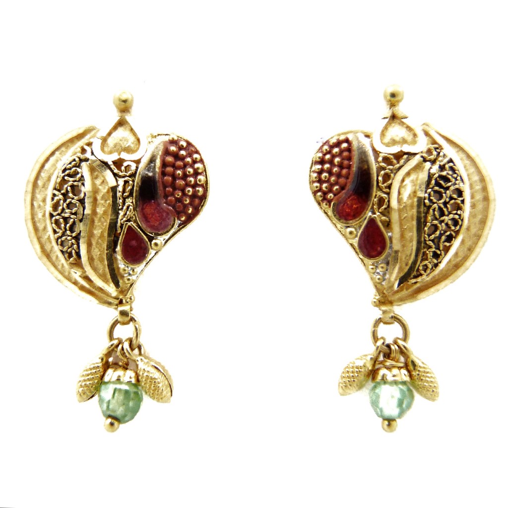 22K Gold Fancy Earring