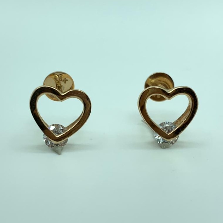 22ct gold pendent set heart shape design