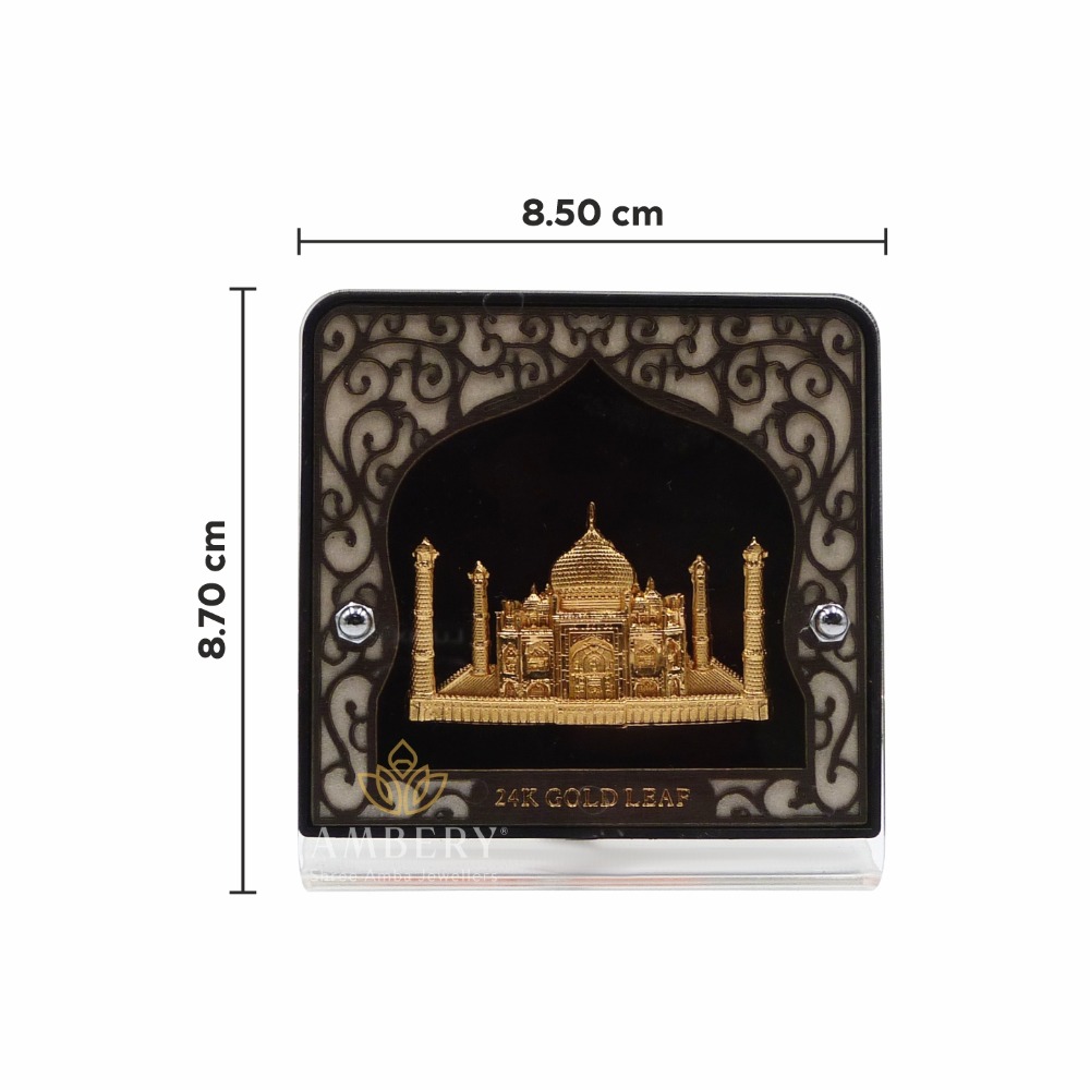 Taj Mahal 24k Gold Foil Frame