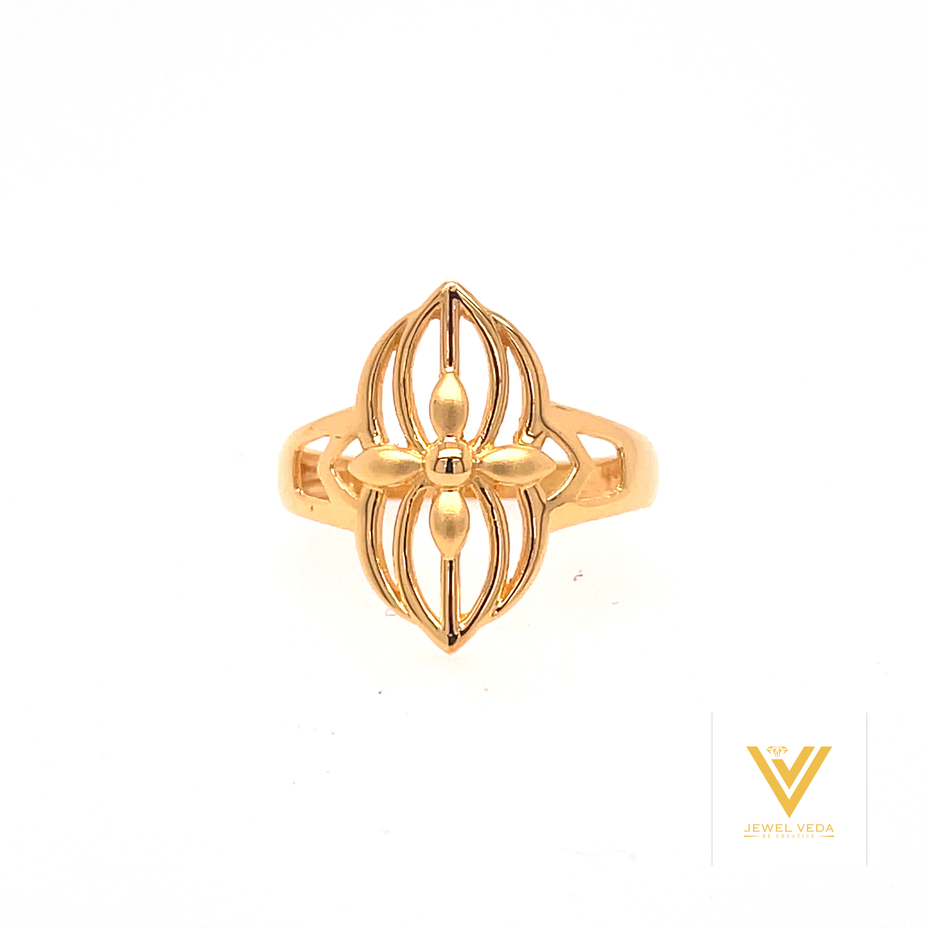 22k Gold Plain Traditional Ring
