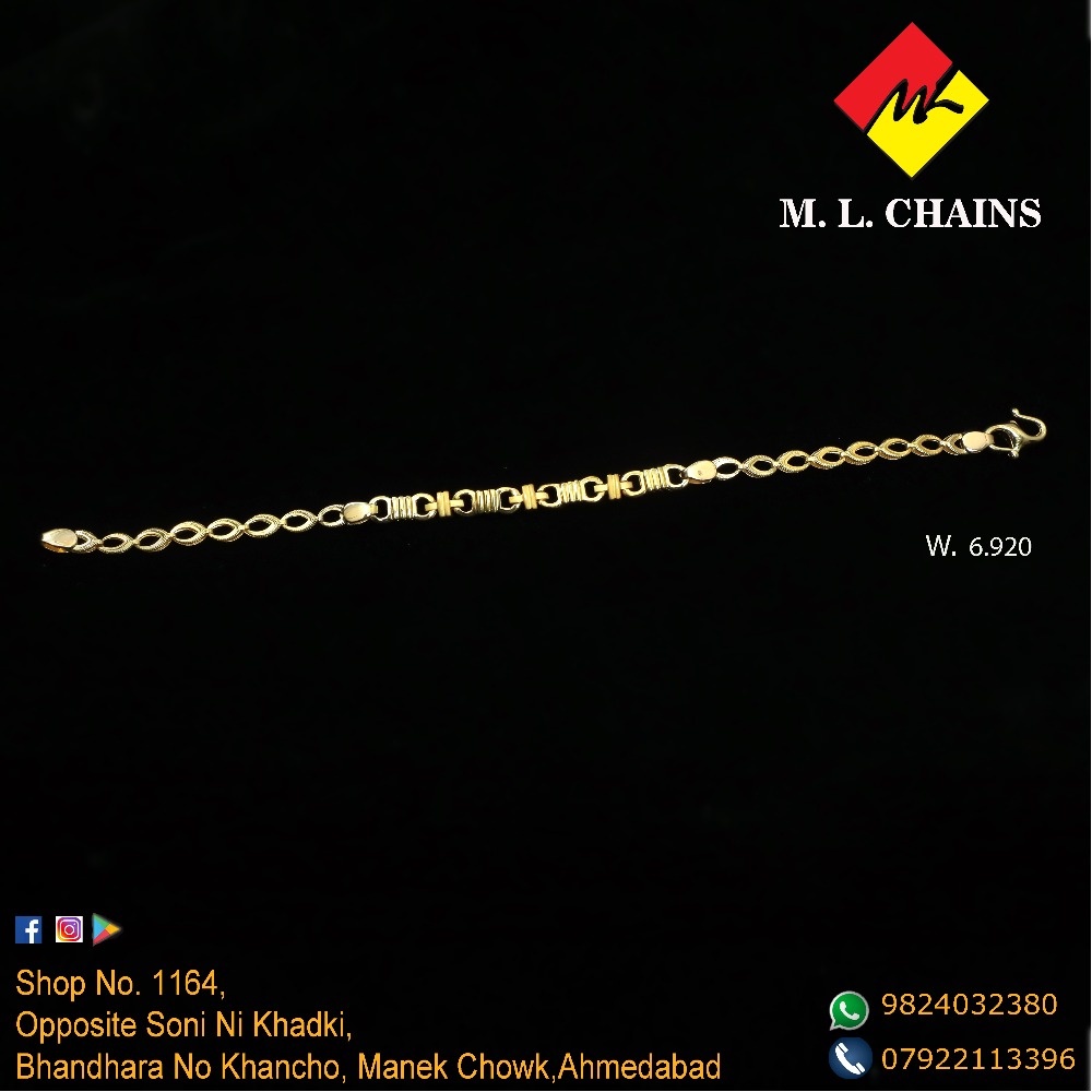 916 Gold Fancy Bracelet ML-B01
