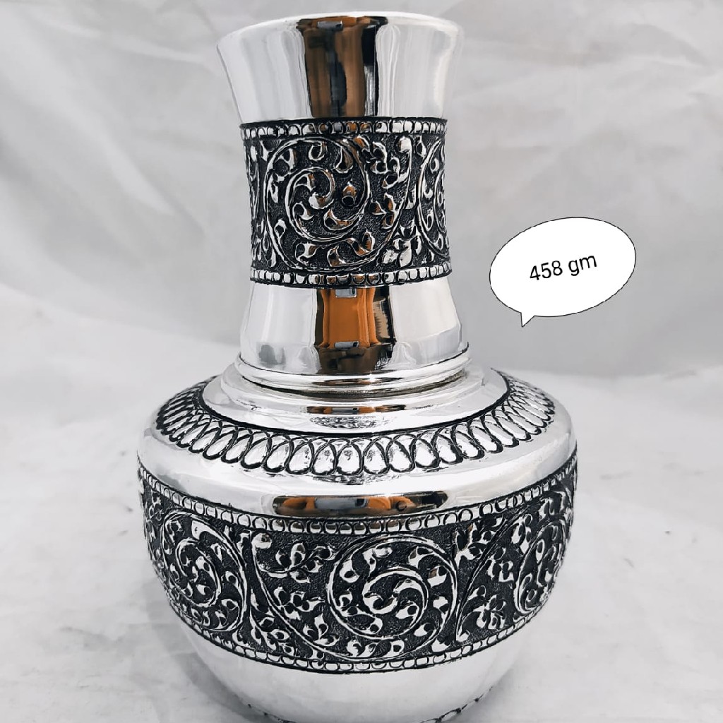 Silver decorative vase jys0015