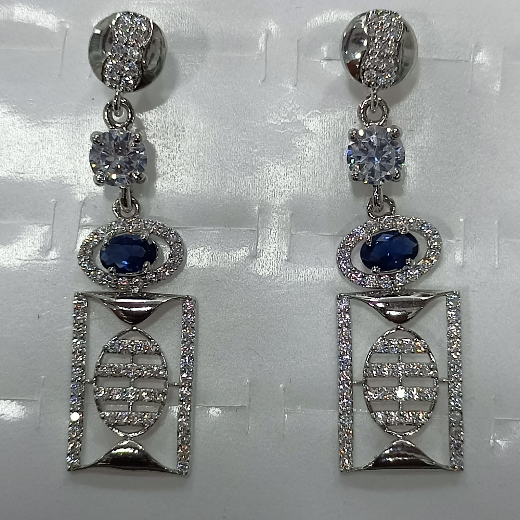 92.5 silver exclusive Diamond Designer earrings
