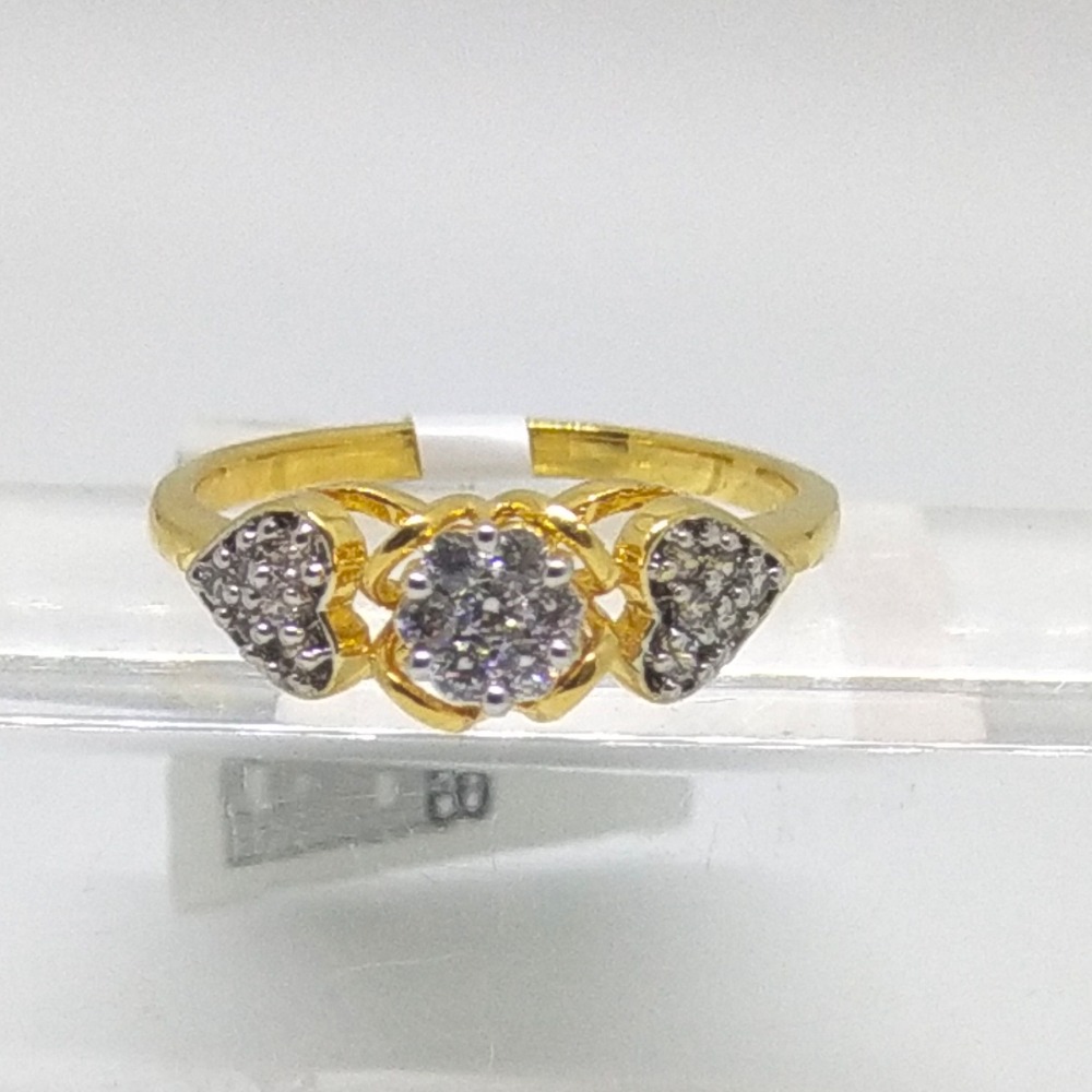 22K heart shape diamond ladies ring