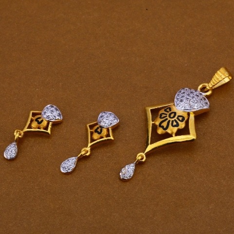 22 carat gold designer hallmark pendants set RH-PS700