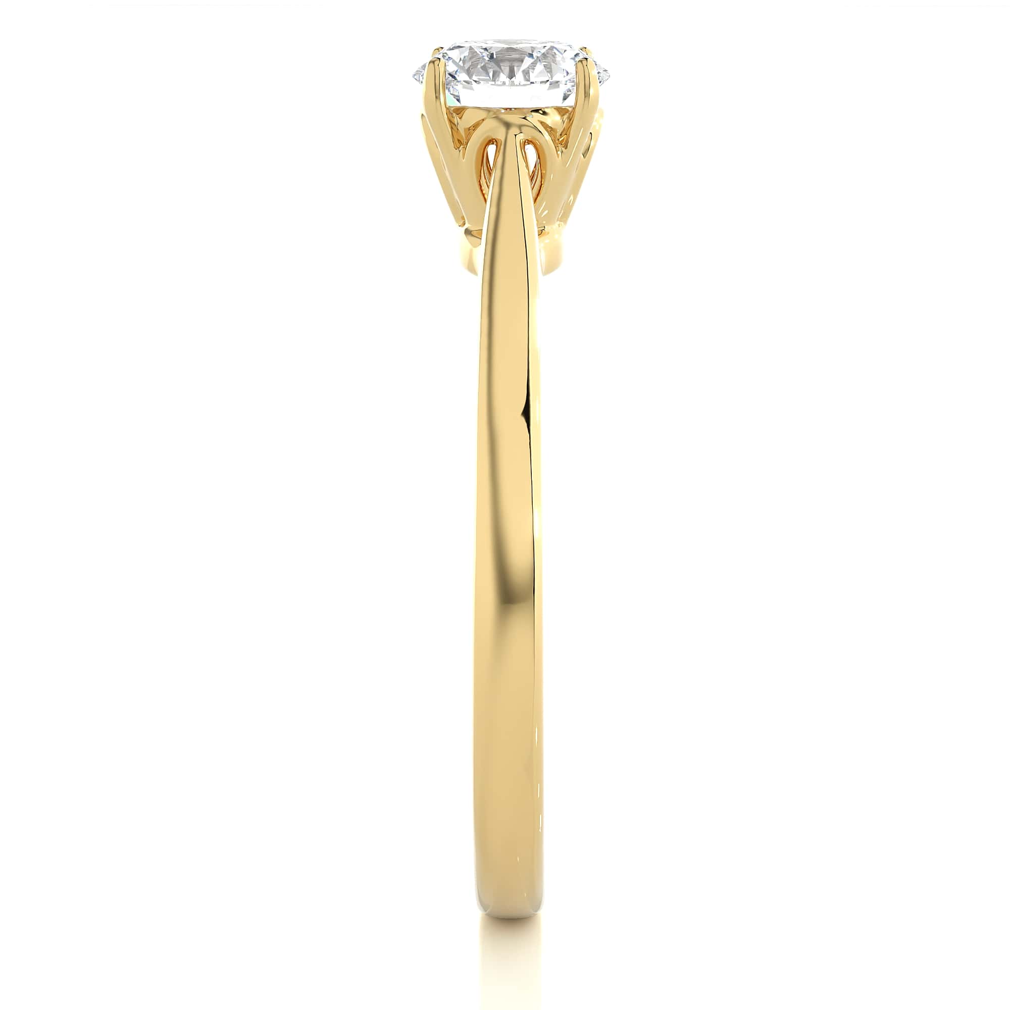 Classic Solitaire Ring YG