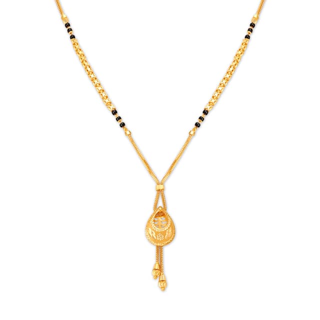 Light weight gold on sale mangalsutra designs with price