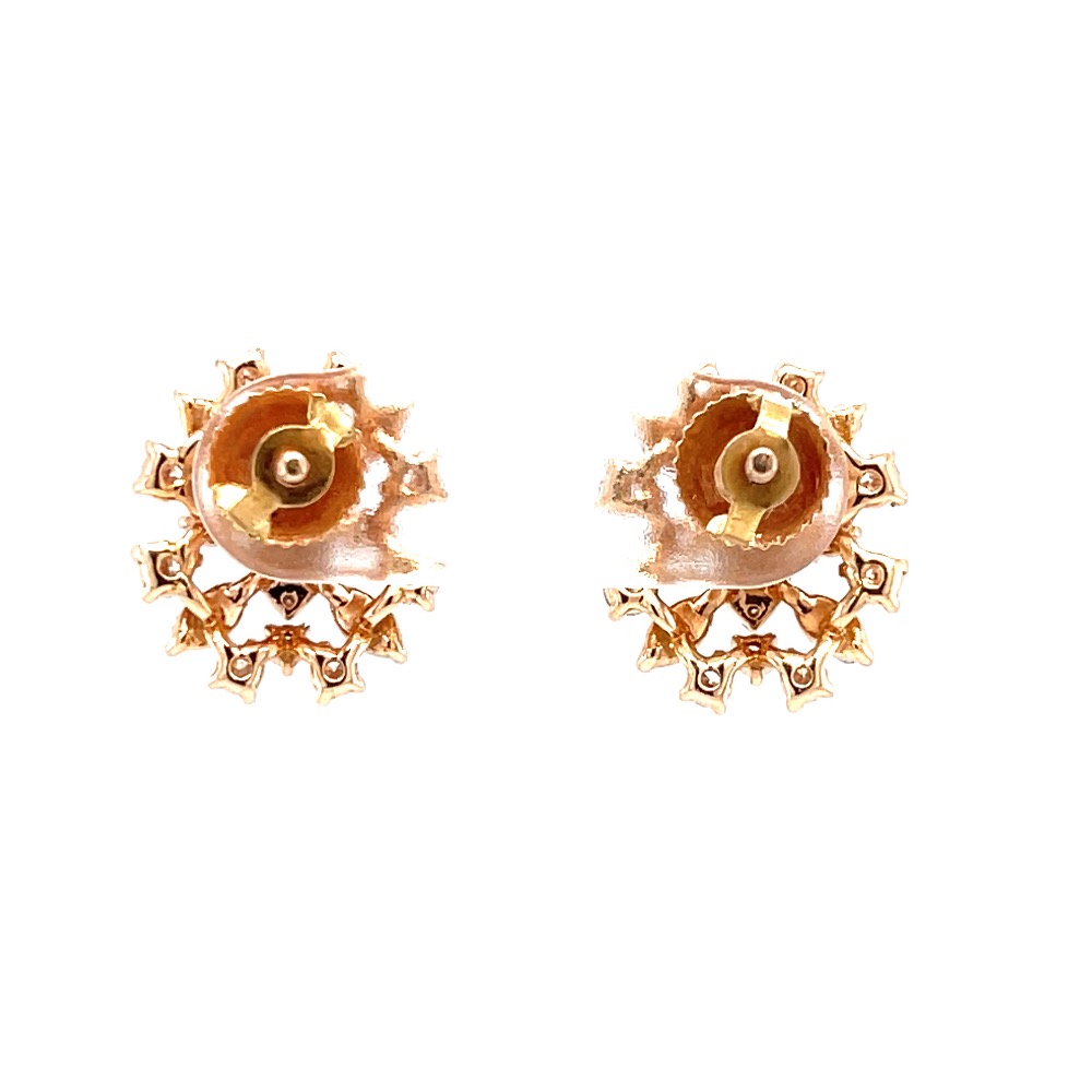 Bonita diamond earrings in hallmarked 18k rose gold 0top79