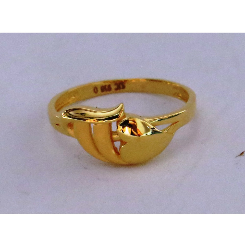 Buy Candere by Kalyan Jewellers 14K BIS Hallmark Yellow Gold Heart Ring for  Women, Size 15 at Amazon.in