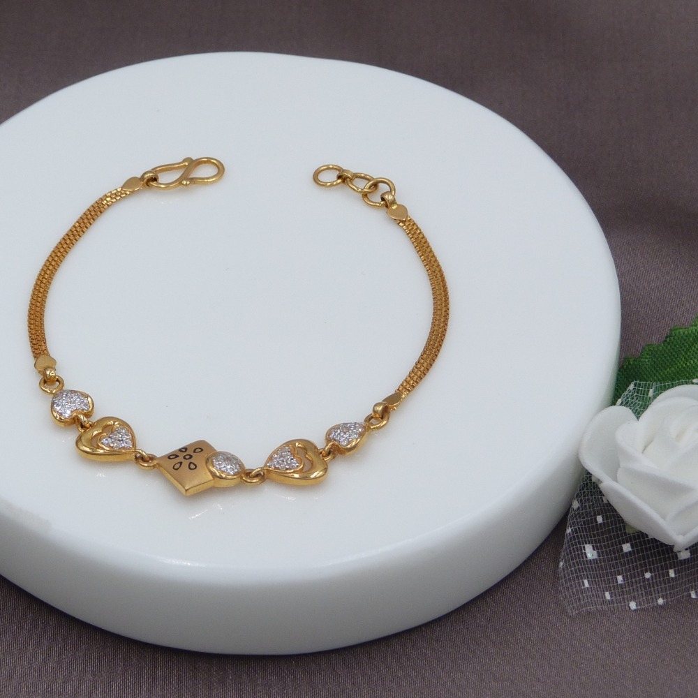 Ladies Fancy Bracelet 22k Gold