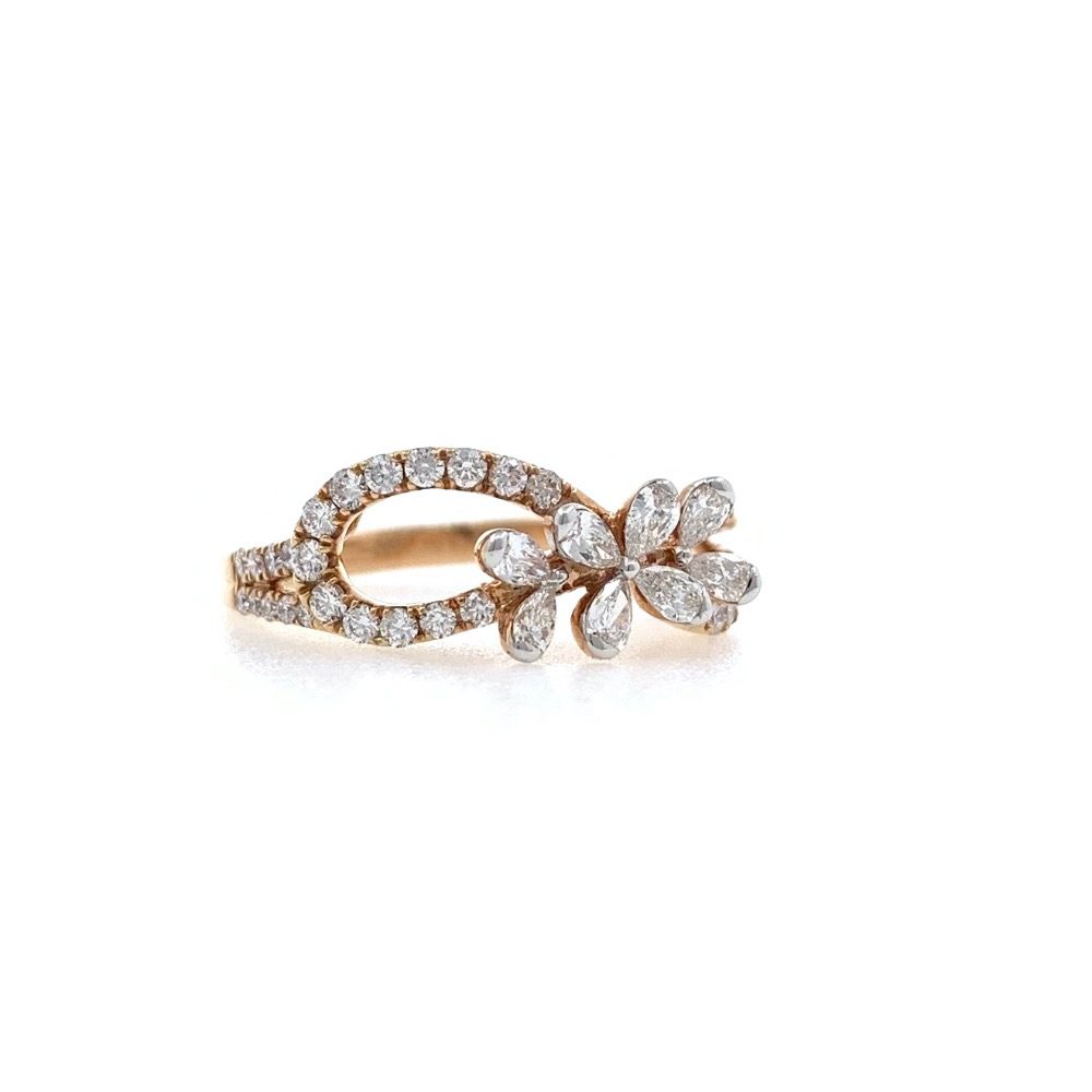 Buy quality Slatko Diamond Ring in 18k Rose Gold 0LR22 in Pune