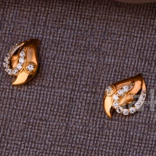 750 Rose Gold Ladies Earrings RPS183