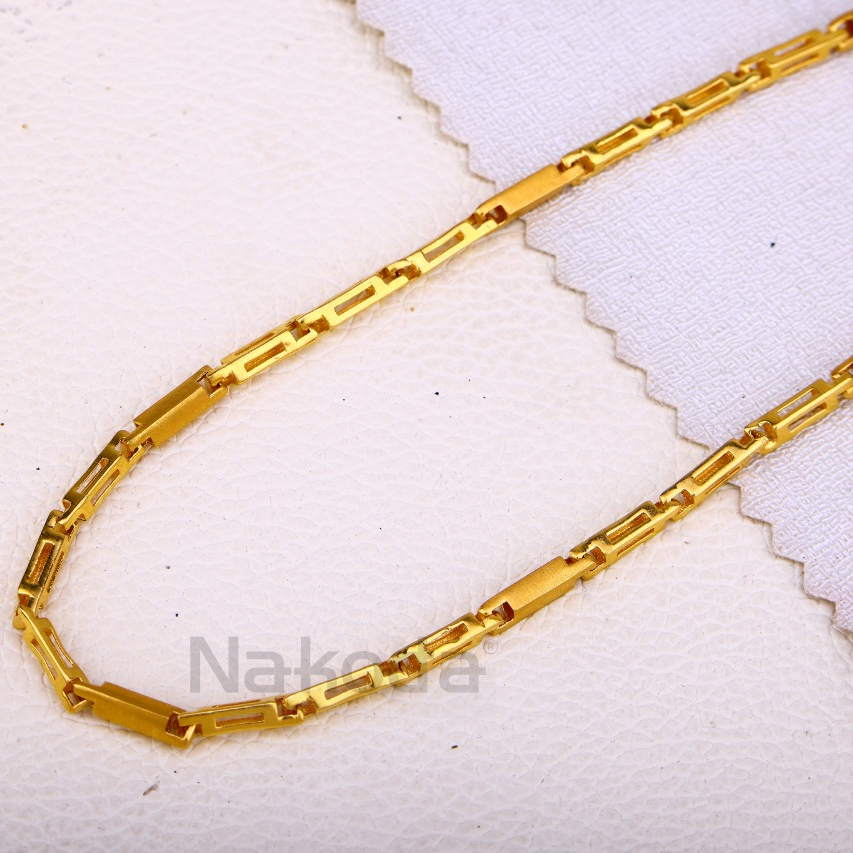 DUBAI CHAIN DESIGN 20K 22K YELLOW GOLD SELECT YOUR SIZE MEN MAN