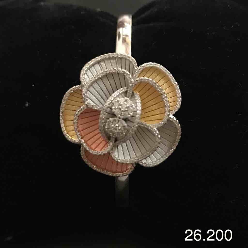 925 sterling silver Tri colour Italian kada