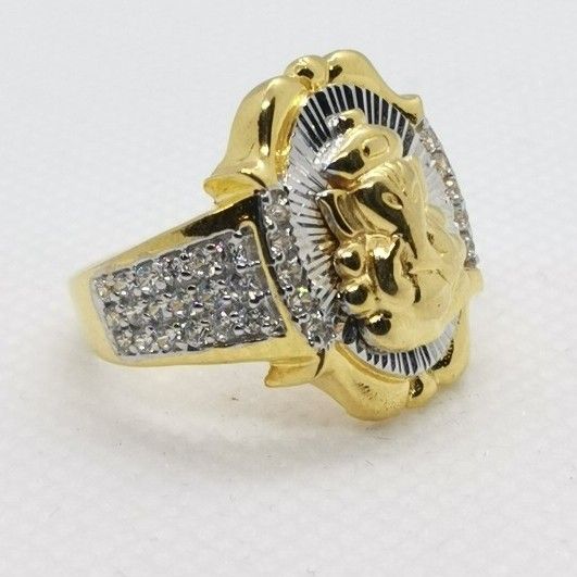 1 Gram Gold Plated Ganesha Latest Design High-quality Ring For Men - Style  B409 – Soni Fashion®