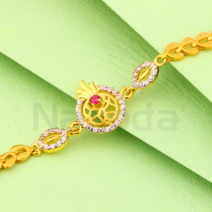 916 Gold CZ Ladies Stylish Bracelet LB565