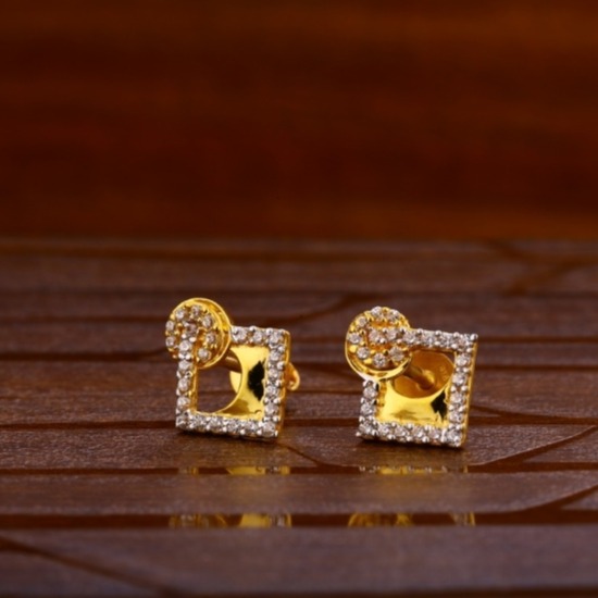 22 carat gold  delicate ladies earrings RH-LE467