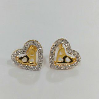 Gold Heart Top earrings