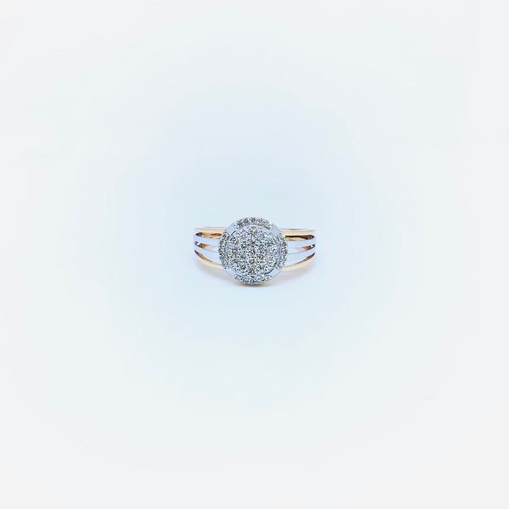REAL DIAMOND FANCY BRANDED RING