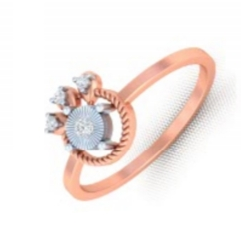 Rose Gold Unique Design  Diamond ring