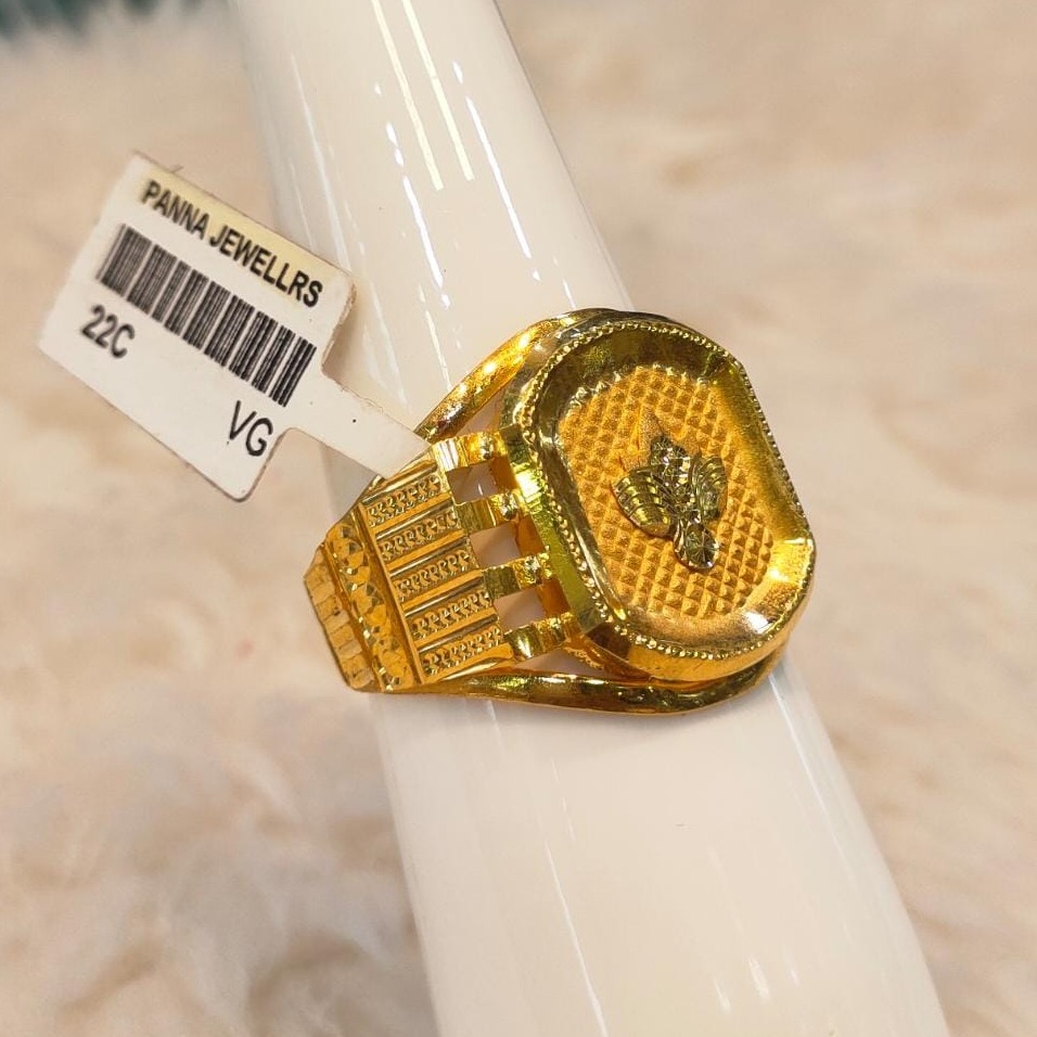 916 gold hallmarked ring for men