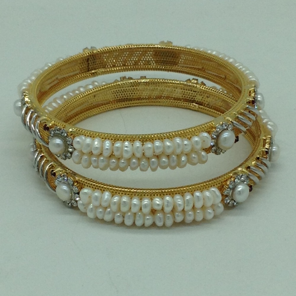Pearls cz fancy bangles jbg0307