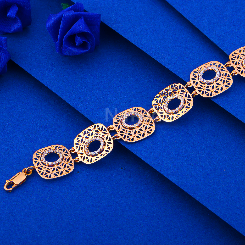 750 Rose Gold Delicate Ladies Bracelet RLB107