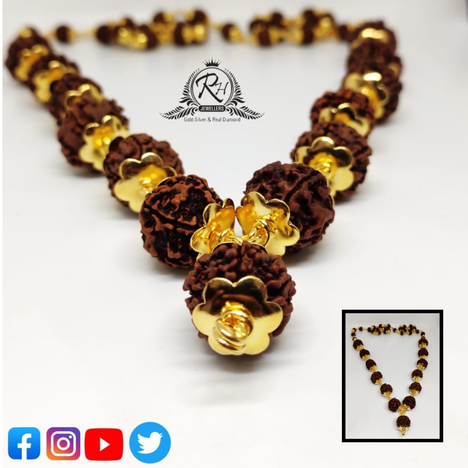 Buy quality 22 kt gold rudraksha bracelet in Ahmedabad