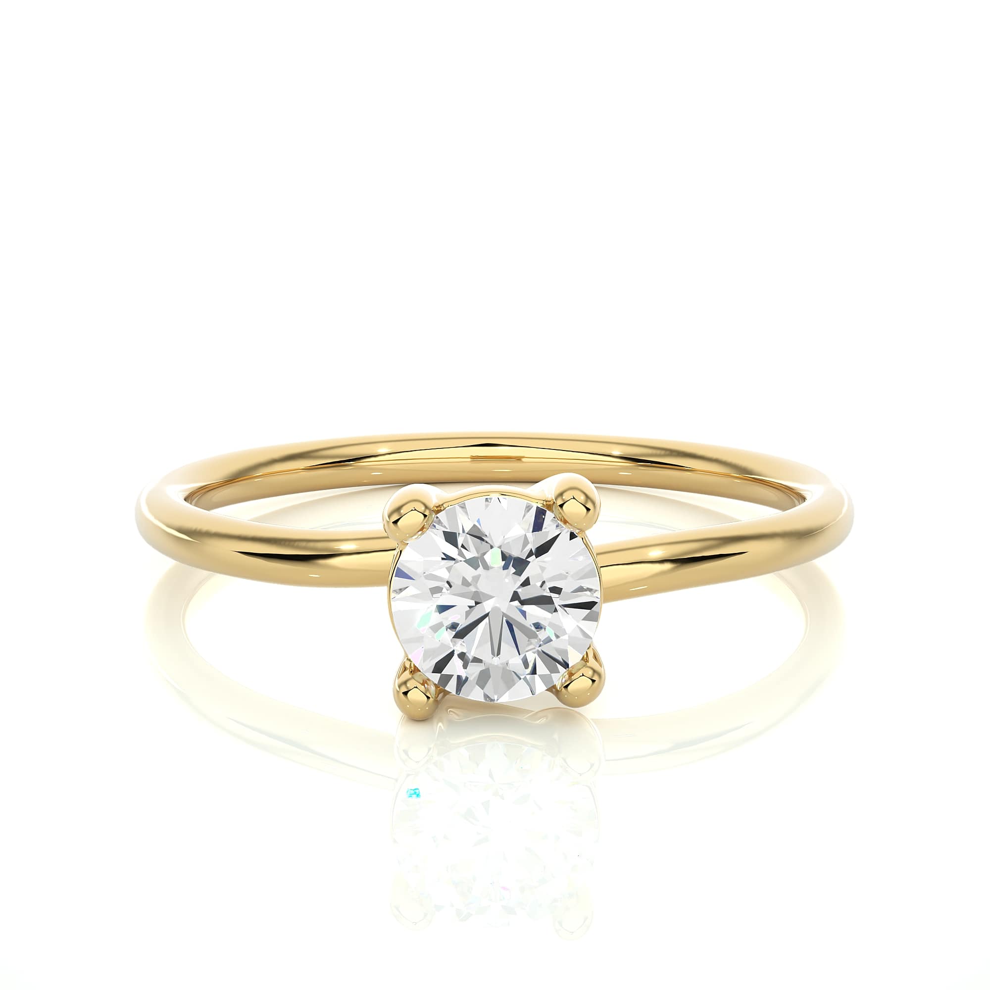 Solitaire Fancy Ring YG
