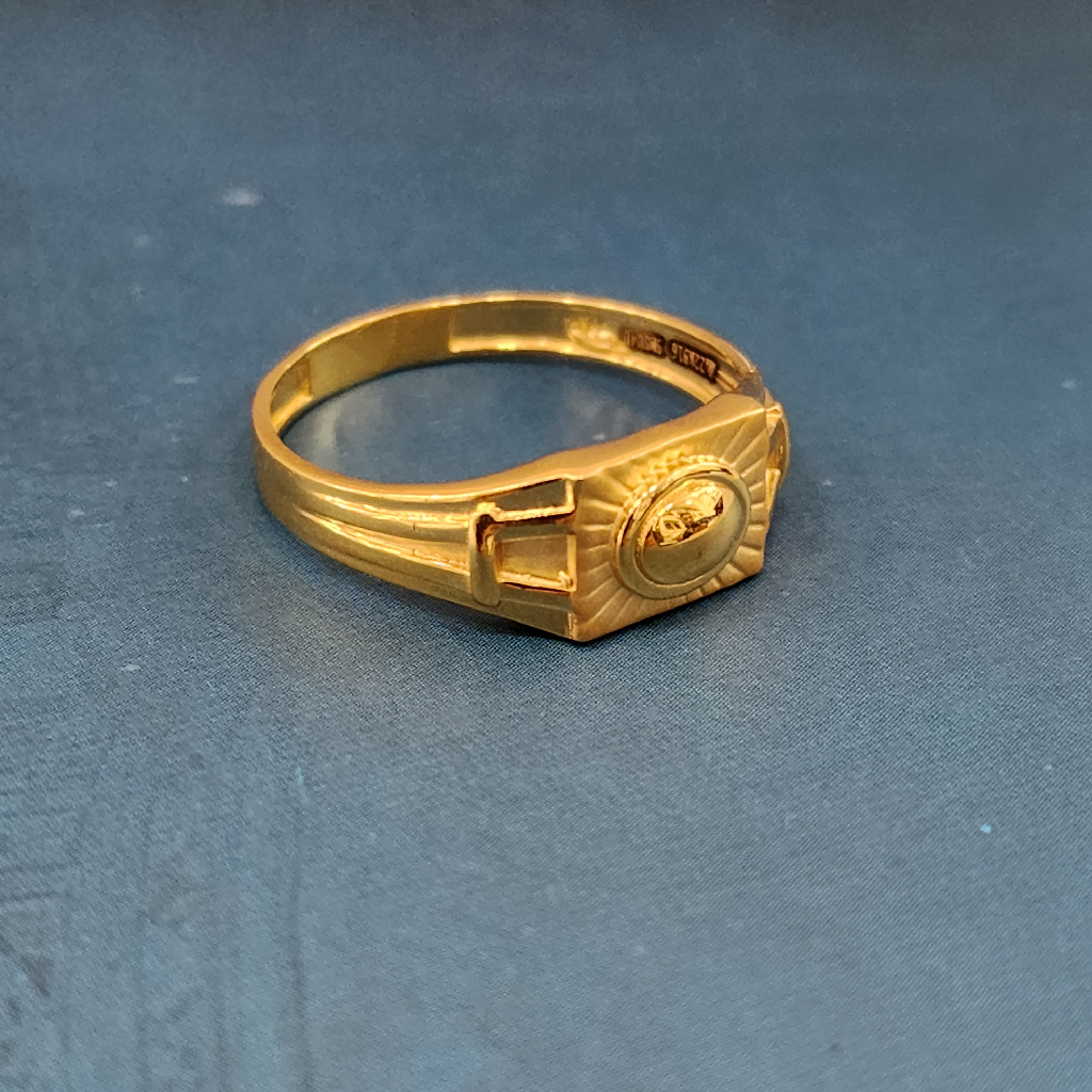 22K Gold Exclusive Plane Gents Ring