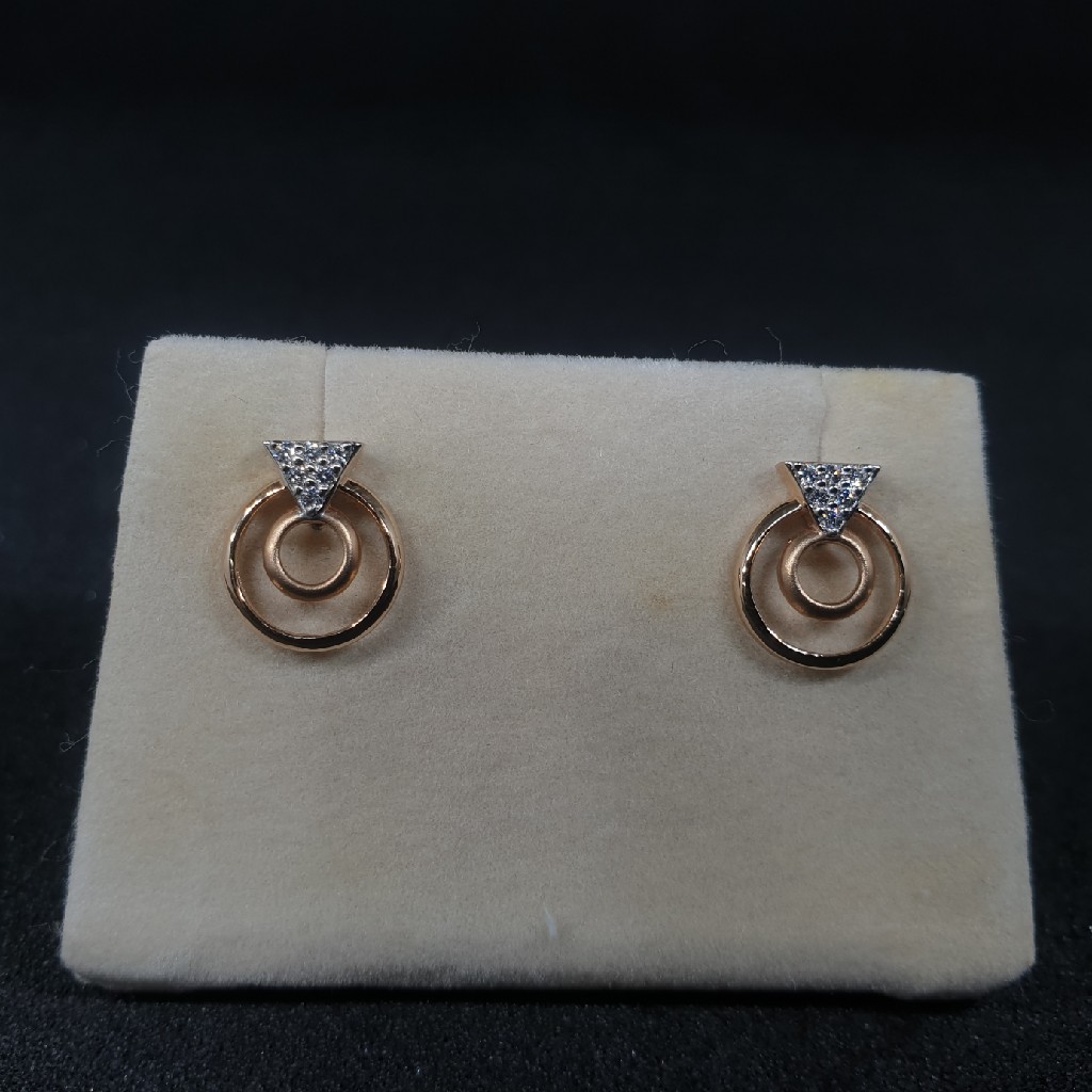 18k rose gold earring
