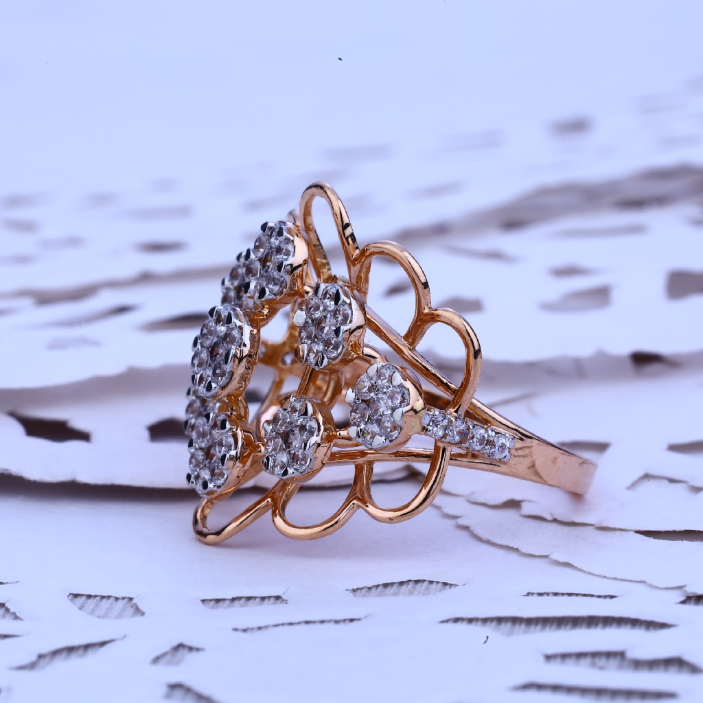 Ladies Rose Gold Designer Ring-RLR125