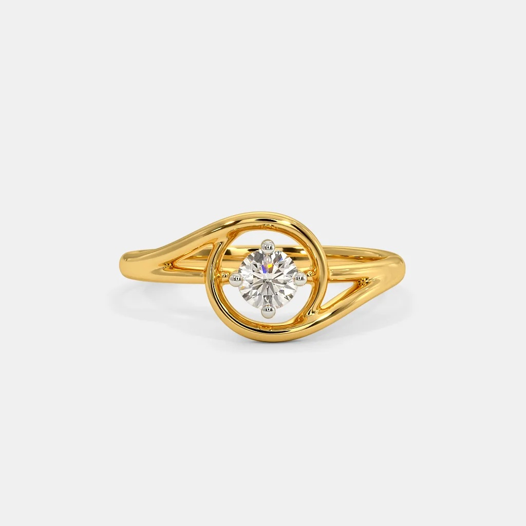 Cute Single Stone Simple Finger Ring One Gram Gold White Stone Ring for  Girls | Rings for girls, White stone ring, Rings