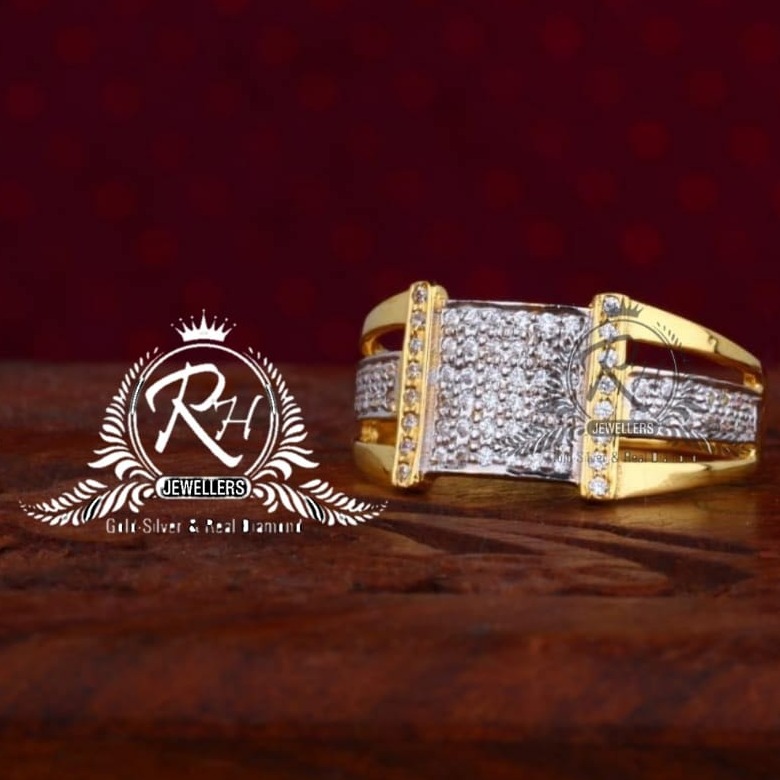 22 carat gold dimond gents rings RH-GR830