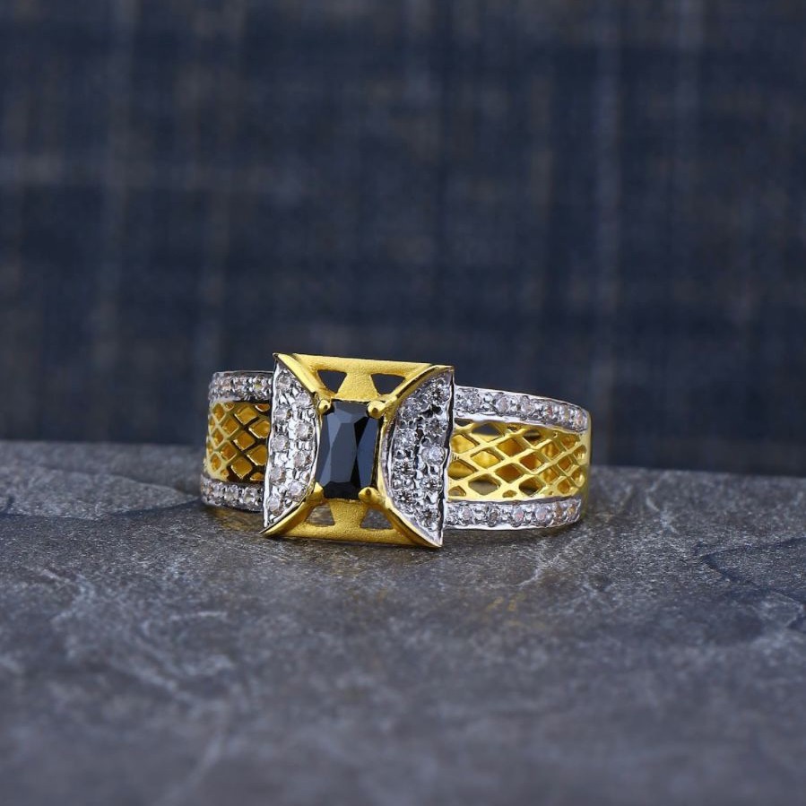 916 Gold Designer Gents Ring