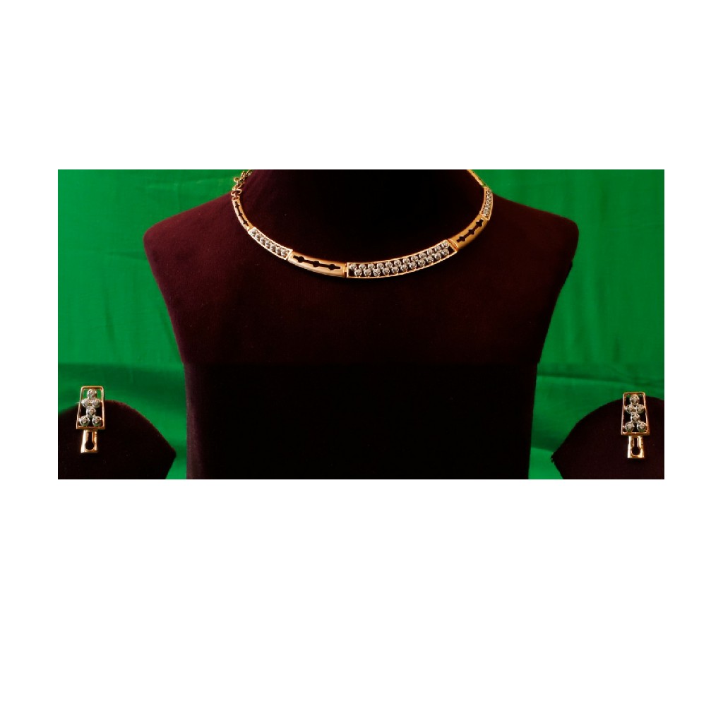 18k rose gold necklace set