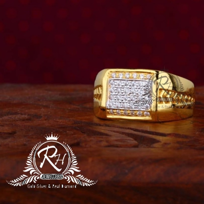 22 carat gold classic gents rings RH-GR826