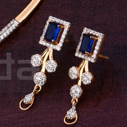 750 Rose Gold Ladies Gorgeous Necklace set RN385