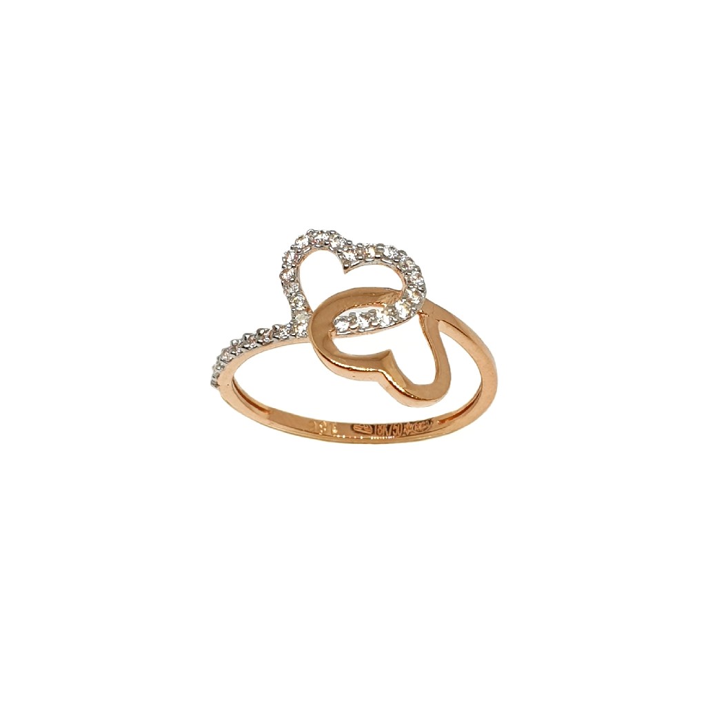 18K Rose Gold Heart Shaped Fancy Ring MGA - LRG1110
