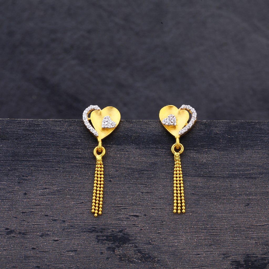 Wholesale GT New Design Fashion 18k Gold Plated Heart Shape Earrings  Temperament Simple Not Fade Drop Earring For Girls dropshipping From  malibabacom