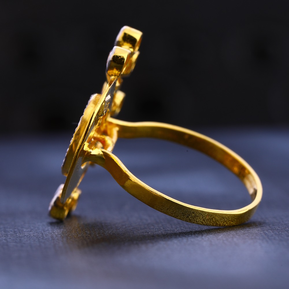 22KT Gold CZ Hallmark Exclusive Women's Ring LR680
