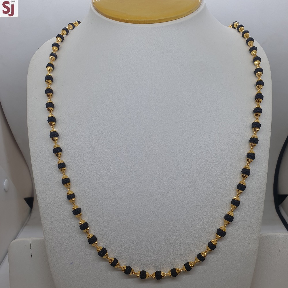 Rudraksh Mala Black RMG-061 Gross Weight-18.360 Net Weight-15.330