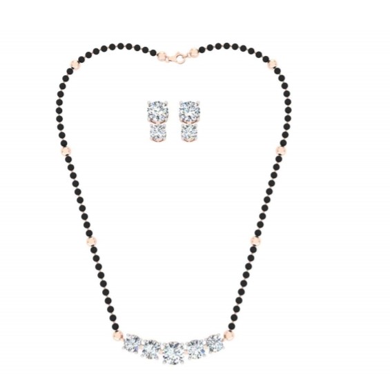 solitaire line mangalsutra