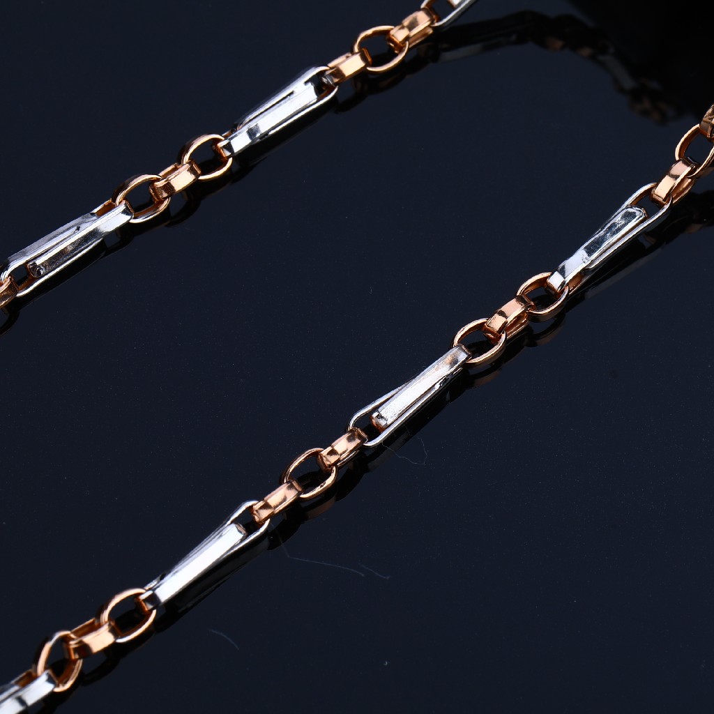 18K Daily Wear Exclusive Rose Gold Mens Chain-RMC17