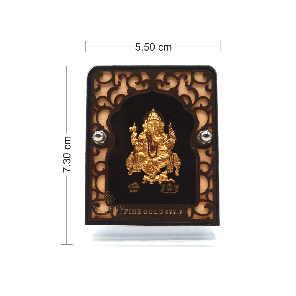Ganesha 24k Gold Leaf Frame
