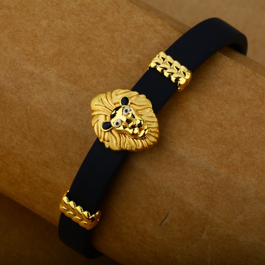 New 3 Layers Black Gold Punk Style Design Genuine Leather Bracelet   EbonyPearlDesigns