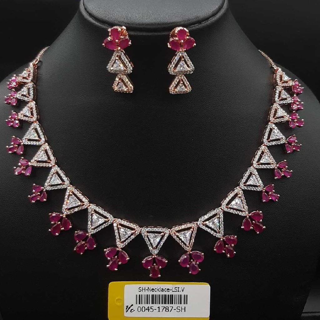 cz diamond necklace