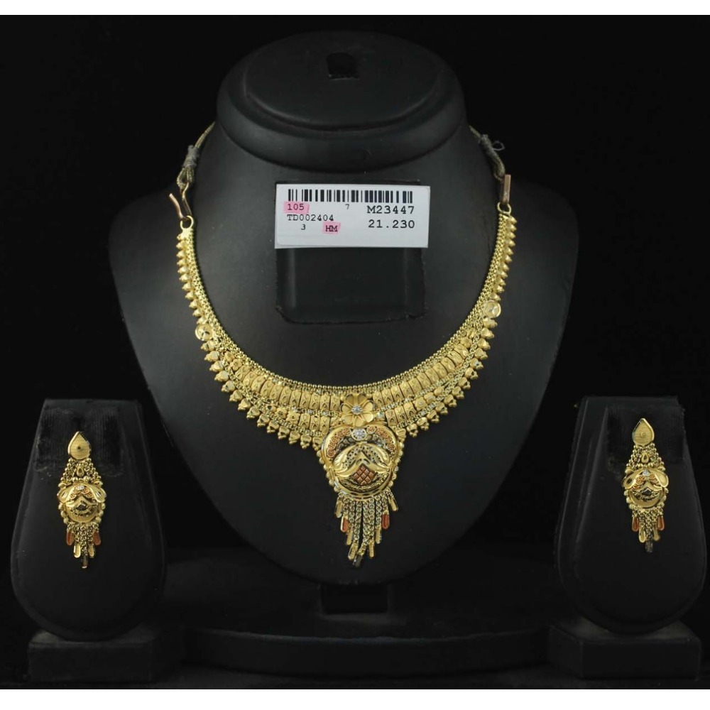Buy quality 22Kt Gold Hallmark Necklace Set For Women in Vadodara